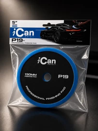 Полировочный поролоновый круг iCan P19, 5 дюймов – финишный пад для кузова автомобиля — ICANDET-ICANP19