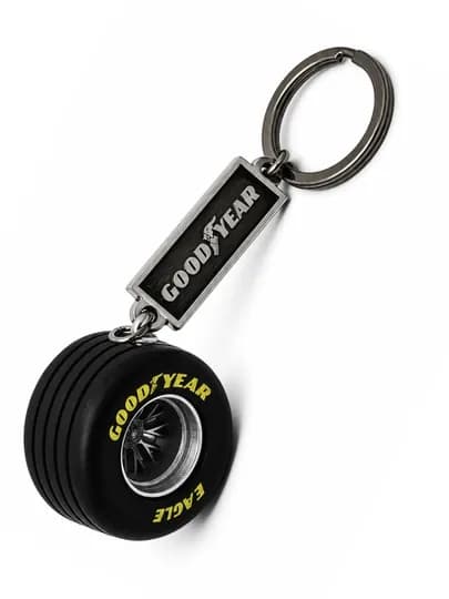 Брелок для ключей колесо автомобиля Goodyear, металлический брелок шина на авто ключи