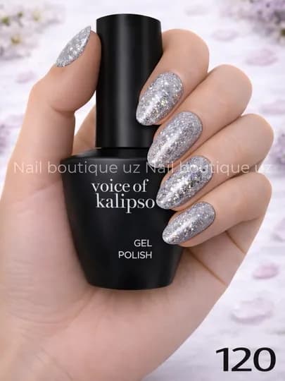 Voice of Calipso Gel Polish —профессиональный гель-лак с глубоким цветом и стойким блеском — UZNAIL-КАЛИПСО2-СЕРЫЙ