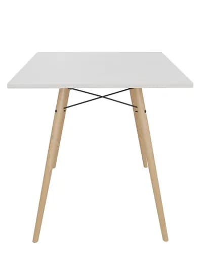Стол кухонный AIKO Stockholm Egger, деревянные ножки, обеденный, 80 x 80 x 75 см — AIKOWDS-STSTHEG-БЕЛЫЙ