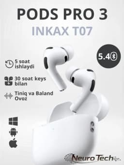 Беспроводные наушники Inkax T07 - для iPhone и Android — NEUROT-PRO2