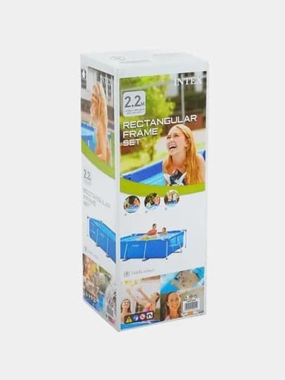 Каркасный бассейн 260x160x65 см, Intex 28271 прямоугольный