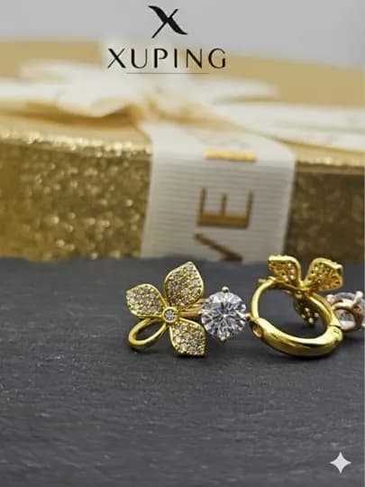 Серьги для девочек и женщин, Xuping — 1001PRT-XUPINGC-ГОРЧИЧ