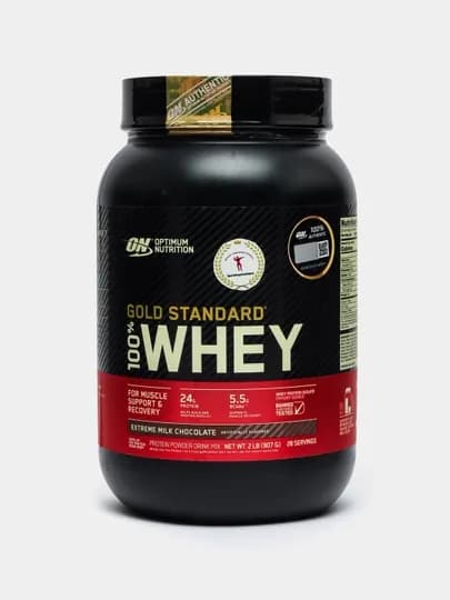 Американский протеин Whey Gold Standard, 907 гр, для набора мышечной массы, с BCAA 5.5 гр