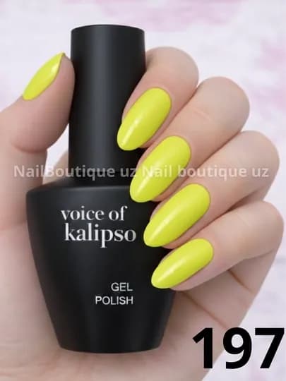 Voice of Calipso Gel Polish —профессиональный гель-лак с глубоким цветом и стойким блеском — UZNAIL-КАЛИПСО3-ЖЕЛТ