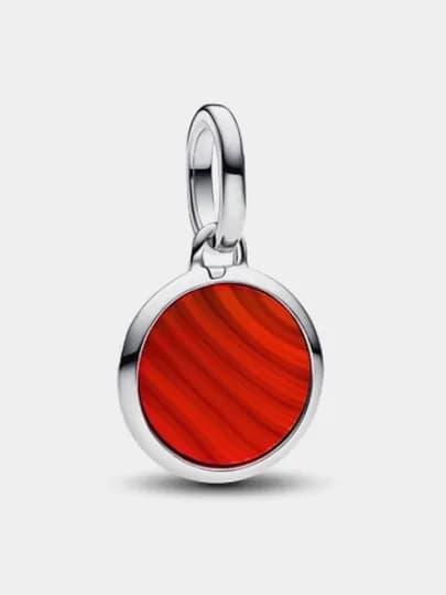 Мини-медальон из серебра с красным муранским стеклом PANDORA, 793389C01