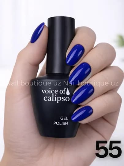 Гель-лак Voice of Calipso, полная палитра цветов, профессиональный UV LED — UZNAIL-КАЛИПСО-СИНИЙ