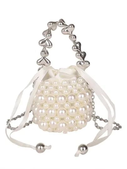 Мини-сумочка, сумка с сумкой, Pinterest, для девочек и в подарок — UNI0777-BAG07-КРЕМОВ