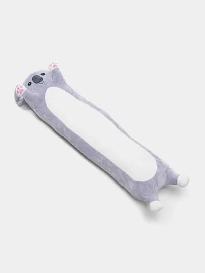 Мягкая игрушка-подушка кот-батон, собака хаски, панда, коала, гусеница, лиса, единорог — TOYMAG-IGRBAT-СЕРЫЙ-70