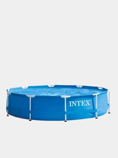 Бассейн каркасный Intex Prism/Metal Frame, с объемом 1662 - 7127 л — AQUVIBE-MYACBAS-СИНИЙ