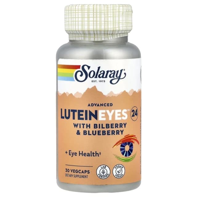 Solaray, Lutein Eyes 24 Advanced, 24 mg, 30 vegetarian kapsula (83217)