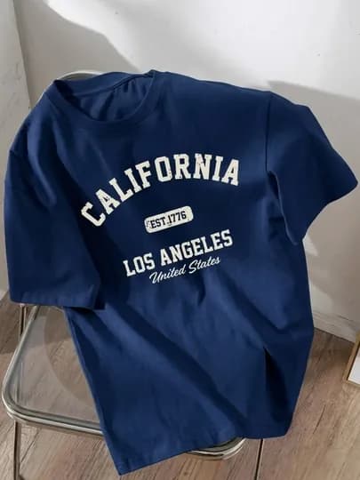 Унисекс, оверсайз футболка для мужчин и женщин — KIYIMBE-CALIFORNIA4856-ТЕМНСИН-52