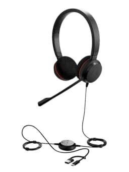 Наушники с микрофоном Jabra EVOLVE 20 — гарнитура для компьютера и офиса — ELCT-ELECT-JABRA2