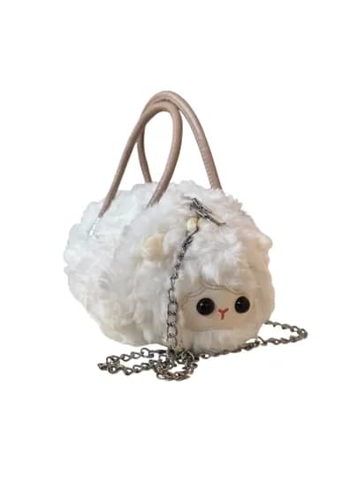 Мягкая сумочка в виде игрушки (mini crossbody) — NOTESUZ-CROSSBODY-БЕЛЫЙ