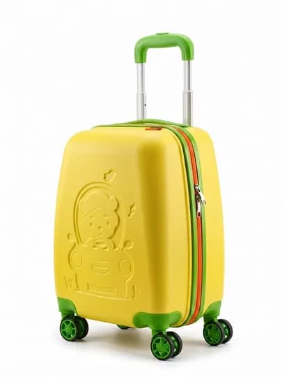 Детский чемодан на колесах для путешествий размер S — TOURBOX-CHAMADONKIDS-ЖЕЛТ