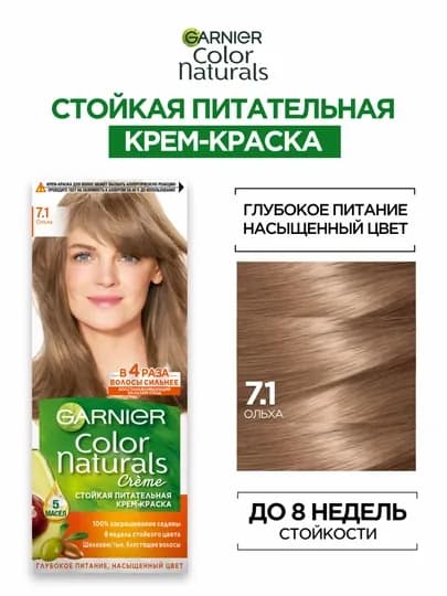 Garnier, стойкая питательная крем-краска для волос Color Naturals — GGGAR-KRASKA-КОНФЕТН