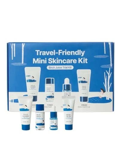 Round Lab Birch Juice Travel Mini Skincare Kit — мини-набор ухода с берёзовым соком — B8877-10203