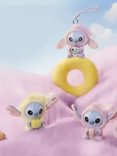 Игрушка-брелок Стич, мягкий плюшевый аксессуар Disney Labubu, 15 см