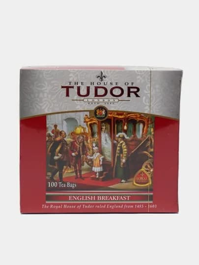 Чай чёрный Tudor Английский завтрак, 100 пакетиков по 2 г