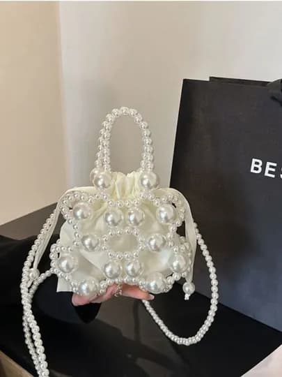 Мини-сумочка, сумка с сумкой, Pinterest, для девочек и в подарок — UNI0777-BAG07-БЕЛЫЙ