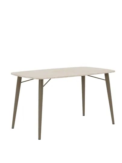 Кухонный стол AIKO Geneva, обеденный стол, металлический каркас, 120 х 80 и 140 х 80 см