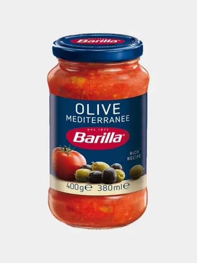 Соус Barilla Olive томатный с черными и зелеными оливками, 400 г
