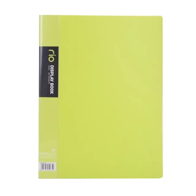 "Rio Display Book A4" nomli 60 varaqli hujjatlar va kanselariya buyumlari uchun jild (Green)