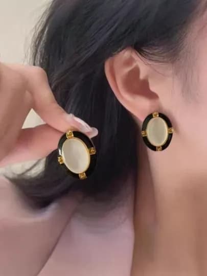 Модные серебряные серьги для женщин и девушек — ZARINA3-ZIRAK-НГОЛУБ-YSL