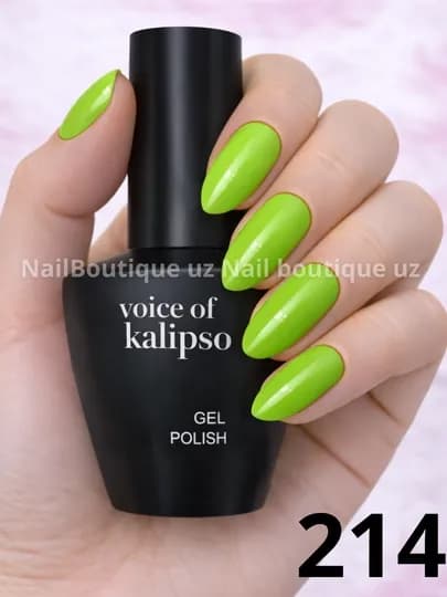 Voice of Calipso Gel Polish —профессиональный гель-лак с глубоким цветом и стойким блеском — UZNAIL-КАЛИПСО3-ХАКИ
