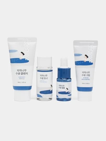 Набор уходовой косметики в дорогу, Round Lab Trial Kit — BTKOREA-RLABSET-СИНИЙ