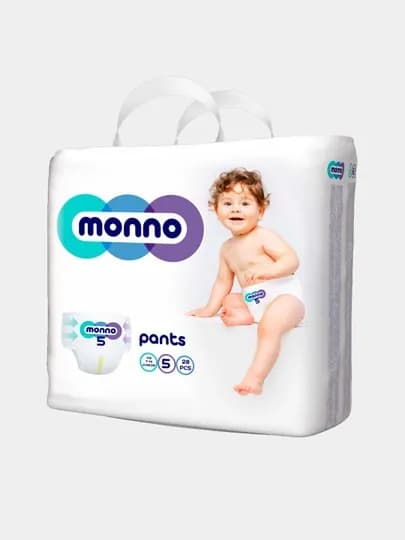 Подгузники-трусики Monno для детей 5, 10-17 кг, 28 шт