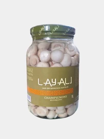 Грибы маринованные Layali 1 л, консервированные грибы в рассоле