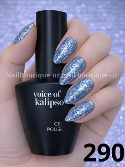 Voice of Calipso Gel Polish профессиональный гель-лак с глубоким цветом и стойким блеском — UZNAIL-КАЛИПСО4-ГОЛУБ