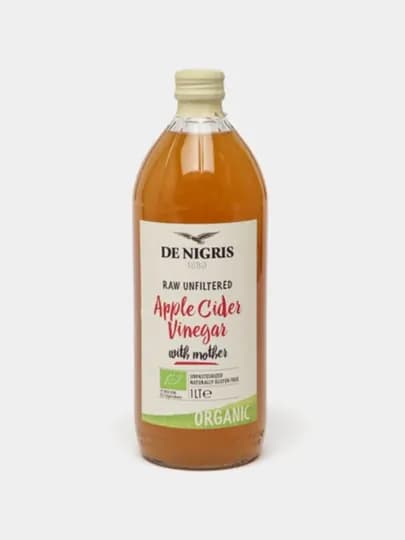Нефильтрованный уксус De Nigris, из яблочного сидра, 1000 мл