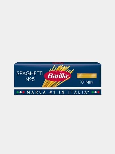 Макаронные изделия Barilla Spaghetti n.5, из твёрдых сортов пшеницы, 450 г