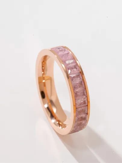 Для женщин и девушек, изящное кольцо в стиле "Cartier" — BEBI-KARTIE-РОЗОВ-20