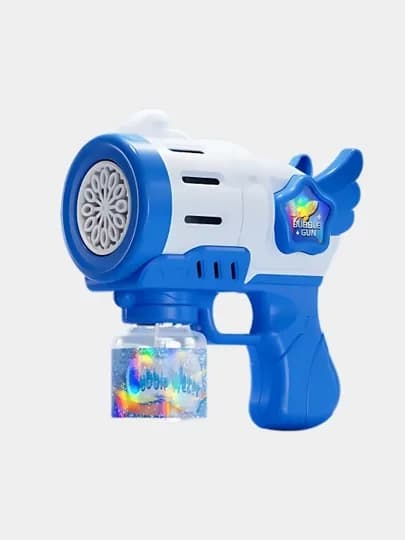 Генератор мыльных пузырей детский, на батарейках BUBBLE GUN — UNSHOPU-KOPIK-СИНМЕЛ
