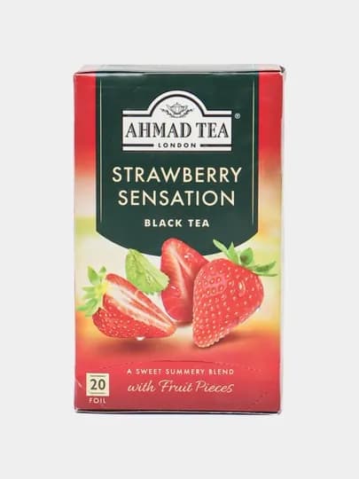 Чай черный Ahmad Tea Клубника