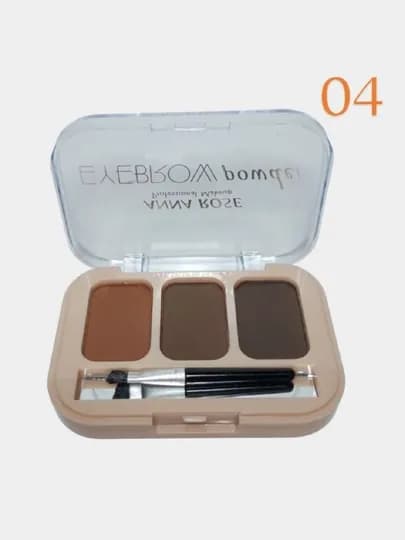 Тени для бровей, два оттенка, водостойкие — BBEAUTY-ANN123-БИРЮЗ
