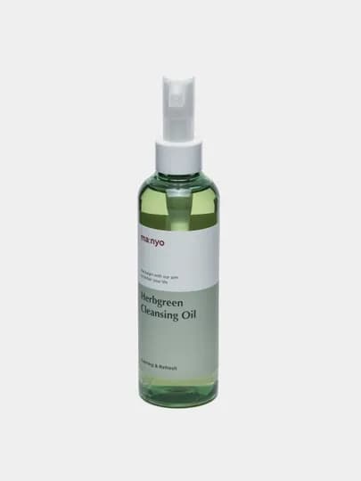 Гидрофильное масло для умывания лица и снятия макияжа, Manyo, Pure, Herbgreen, Pure deep clean, 200 мл — BEYOUNG-MANYOGM-ЛАЙМ
