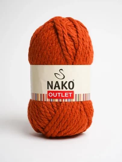 Пряжя Nako Outlet - 100% акрил, 450 м, 150 гр - 200 гр (+-5г, 10%+-) в упаковке 1 шт — PRYAJA1-NAKO3-МЕДН