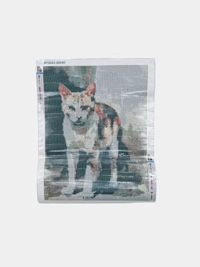 Алмазная мозаика "животные, котики, кошки, собаки, фламинго, кот, тигры, попугаи, лисицы" — DIASHOP-АЖИВОТН-СВЕТКОР-30SQU40