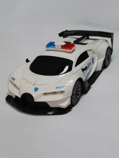 Игрушечная полицейская машина Bugatti/Lamborghini, с пультом и аккумуляторами — LUXESY-CARPOLI-СИНИЙ-chiron