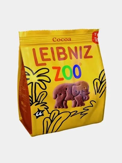 Печенье ''Leibniz Zoo Cocoa'', в форме фигурок животных, 100 г — TESS-P157314