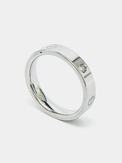 Кольца Cartier из нержавеющей стали, с камнями и без, для женщин и девушек — AJ1995-UZUKLAR-БЕЛЫЙ-16