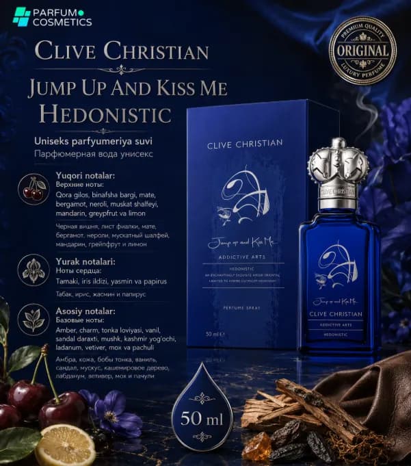 Мужской парфюм Clive Christian Jump Up And Kiss Me Hedonistic, 50 мл
