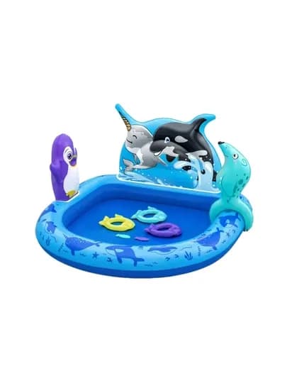 Игровой центр Bestway Crocodile Cove с горкой, мячами и игрушками