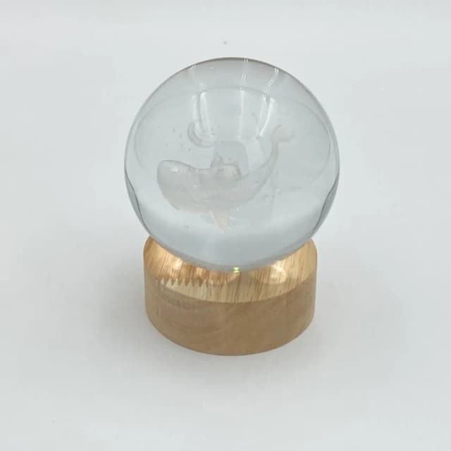 XR-MM-L2412 FHYJ Kristal sharli tungi chiroq 3D, stol lampasi, yoritgich LED