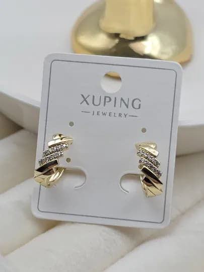 Серьги для девочек и женщин, Xuping — 1001PRT-XUPINGT-ЗОЛОТ