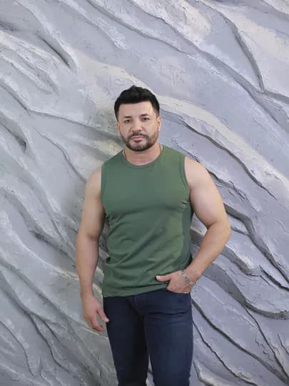 Мужская футболка без рукавов – размеры M–XXXL — ELITEX-БЕЗРУК-ЗЕЛХАКИ-XL
